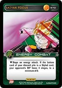 Saiyan Focus - Panini: Set 1 - Dragon Ball Z TCG card