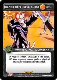 Black Defensive Burst - Panini: Set 1 - Dragon Ball Z TCG card