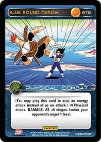 Blue Round Throw - Panini: Set 1 - Dragon Ball Z TCG card