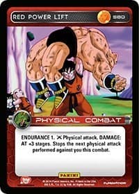 Red Power Lift - Panini: Set 1 - Dragon Ball Z TCG card
