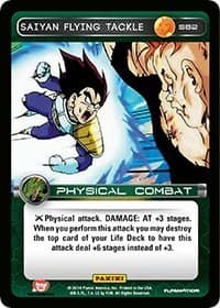 Saiyan Flying Tackle - Panini: Set 1 - Dragon Ball Z TCG card