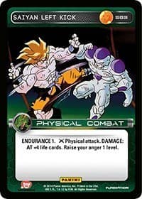 Saiyan Left Kick - Panini: Set 1 - Dragon Ball Z TCG card