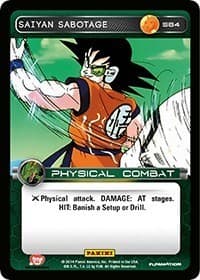 Saiyan Sabotage - Panini: Set 1 - Dragon Ball Z TCG card