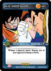 Blue Wrist Block - Panini: Set 1 - Dragon Ball Z TCG card