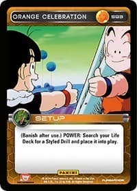 Orange Celebration - Panini: Set 1 - Dragon Ball Z TCG card