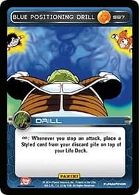 Blue Positioning Drill - Panini: Set 1 - Dragon Ball Z TCG card