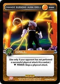 Orange Burning Aura Drill - Panini: Set 1 - Dragon Ball Z TCG card