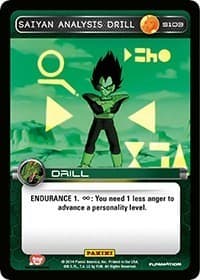 Saiyan Analysis Drill - Panini: Set 1 - Dragon Ball Z TCG card