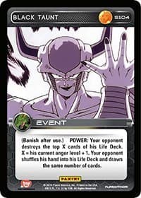 Black Taunt - Panini: Set 1 - Dragon Ball Z TCG card