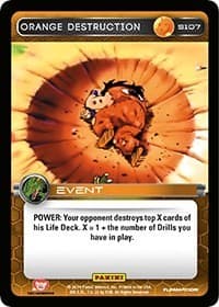 Orange Destruction - Panini: Set 1 - Dragon Ball Z TCG card