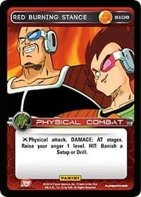 Red Burning Stance - Panini: Set 1 - Dragon Ball Z TCG card