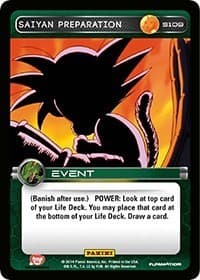 Saiyan Preparation - Panini: Set 1 - Dragon Ball Z TCG card