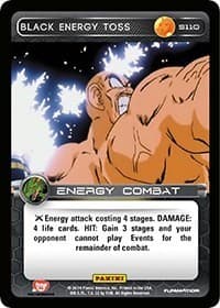 Black Energy Toss - Panini: Set 1 - Dragon Ball Z TCG card