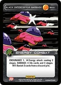 Black Interceptor Barrage - Panini: Set 1 - Dragon Ball Z TCG card