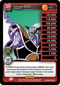 Captain Ginyu - Energized - Panini: Set 1 - Dragon Ball Z TCG card