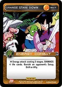 Orange Stare Down - Panini: Set 1 - Dragon Ball Z TCG card