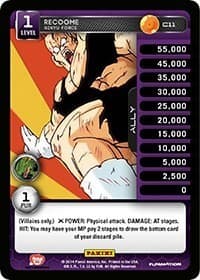 Recoome - Ginyu Force - Panini: Set 1 - Dragon Ball Z TCG card