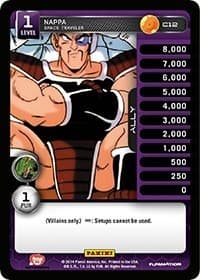 Nappa - Space Traveler - Panini: Set 1 - Dragon Ball Z TCG card