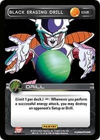 Black Erasing Drill - Panini: Set 1 - Dragon Ball Z TCG card
