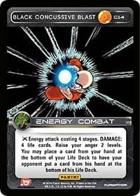 Black Concussive Blast - Panini: Set 1 - Dragon Ball Z TCG card