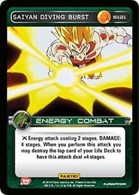 Saiyan Diving Burst - Panini: Set 1 - Dragon Ball Z TCG card