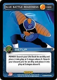 Blue Battle Readiness - Panini: Set 1 - Dragon Ball Z TCG card