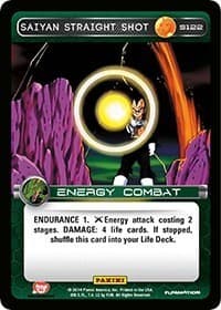 Saiyan Straight Shot - Panini: Set 1 - Dragon Ball Z TCG card