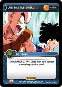 Blue Battle Drill - Panini: Set 1 - Dragon Ball Z TCG card