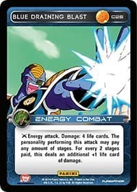 Blue Draining Blast - Panini: Set 1 - Dragon Ball Z TCG card