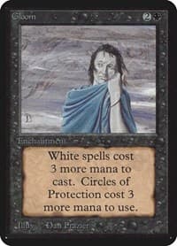Gloom - Alpha Edition - Magic: The Gathering card