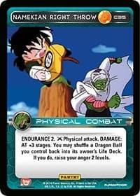 Namekian Right Throw - Panini: Set 1 - Dragon Ball Z TCG card