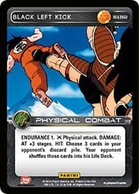 Black Left Kick - Panini: Set 1 - Dragon Ball Z TCG card