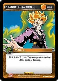 Orange Aura Drill - Panini: Set 1 - Dragon Ball Z TCG card