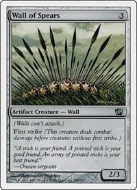 Wall of Spears - 8th Edition - Magic: The Gathering card