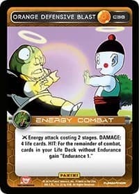 Orange Defensive Blast - Panini: Set 1 - Dragon Ball Z TCG card