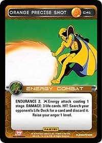 Orange Precise Shot - Panini: Set 1 - Dragon Ball Z TCG card