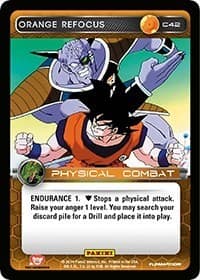 Orange Refocus - Panini: Set 1 - Dragon Ball Z TCG card