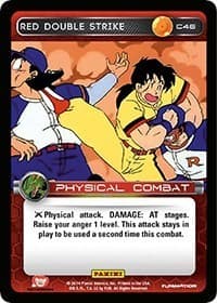 Red Double Strike - Panini: Set 1 - Dragon Ball Z TCG card