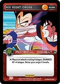 Red Right Cross - Panini: Set 1 - Dragon Ball Z TCG card