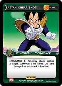 Saiyan Cheap Shot - Panini: Set 1 - Dragon Ball Z TCG card