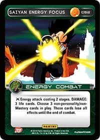 Saiyan Energy Focus - Panini: Set 1 - Dragon Ball Z TCG card