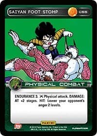 Saiyan Foot Stomp - Panini: Set 1 - Dragon Ball Z TCG card