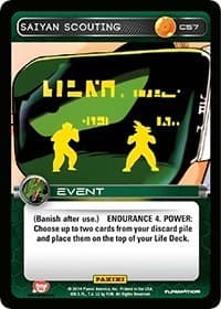 Saiyan Scouting - Panini: Set 1 - Dragon Ball Z TCG card