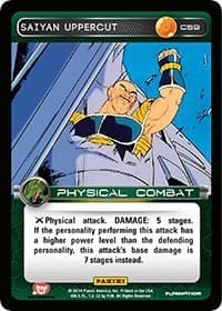 Saiyan Uppercut - Panini: Set 1 - Dragon Ball Z TCG card