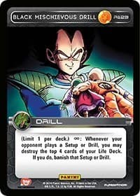 Black Mischievous Drill - Panini: Set 1 - Dragon Ball Z TCG card