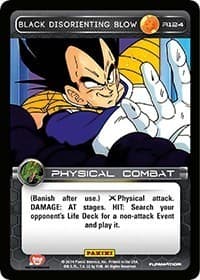 Black Disorienting Blow - Panini: Set 1 - Dragon Ball Z TCG card