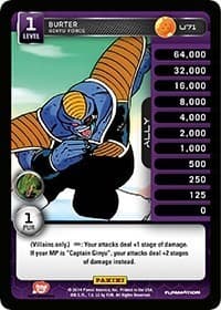 Burter - Ginyu Force - Panini: Set 1 - Dragon Ball Z TCG card