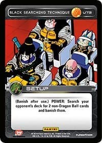 Black Searching Technique - Panini: Set 1 - Dragon Ball Z TCG card