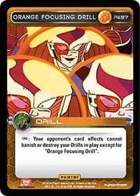 Orange Focusing Drill - Panini: Set 1 - Dragon Ball Z TCG card