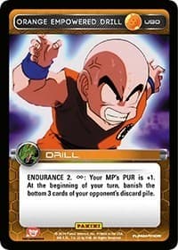 Orange Empowered Drill - Panini: Set 1 - Dragon Ball Z TCG card
